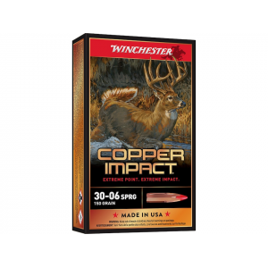 chester Copper Impact 30-06 Springfield 150 Grain Winchester Copper Impact Polymer Tip Lead Free Box Of 20 Ammo