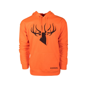 Kings Camo Men's Blaze Logo Hoodie Blaze Orange Large - Kings Camo