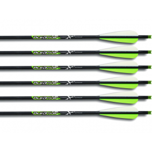 Carbon Express Piledriver 20" Carbon Crossbow Bolt 4" Vanes Black 6PK - Carbon Express