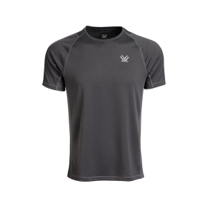 VORTEX OPTICS Men's Weekend Rucker Short Sleeve Crew Neck T Shirt Charcoal Large