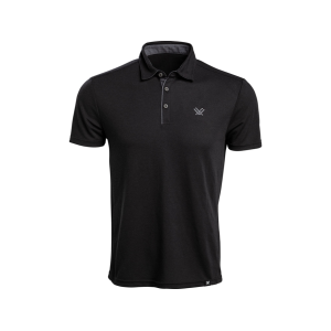VORTEX OPTICS Men's Punch In Short Sleeve Polo Shirt Black Heather 2XL
