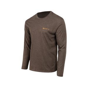 Beretta Men's Wing Drop Long Sleeve Crew Neck T Shirt Brown 2XL - Beretta