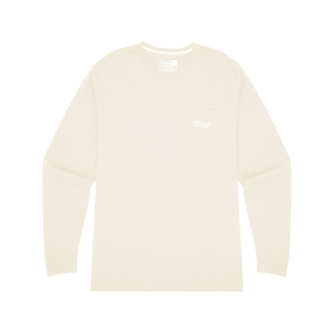 Marsh Wear Men's Clutch Long Sleeve Crew Neck T Shirt Vintage White 2XL - Marsh Wear