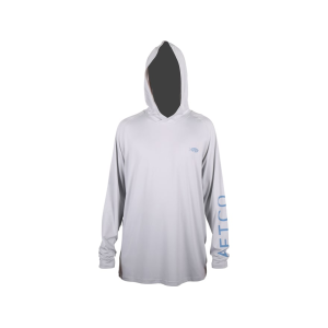 AFTCO Men's Samurai Performance Hoodie Silver Heather Medium