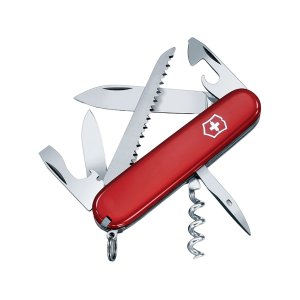 Victorinox Swiss Army Camper Pocket Knife Drop Point Stainless Steel Polished Blade ABS Polymer Handle Red - Victorinox Swiss Army