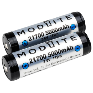 Modlite 21700 5000mAH Battery 2PK - Modlite