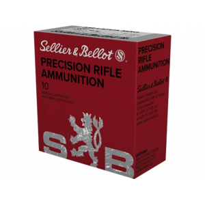 SELLIER & Bellot Match 338 Lapua Magnum Ammo 300 Grain Sierra Matchking Jacketed Hollow Point Box Of 10