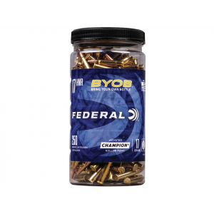FEDERAL Byob 17 Hornady Magnum Rimfire (hmr) Ammo 17 Grain Jacketed Hollow Point Case Of 2000 (8 Bottles Of 250)