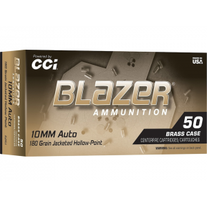 zer Brass 10mm Auto 180 Grain Jacketed Hollow Point Box Of 50 Ammo