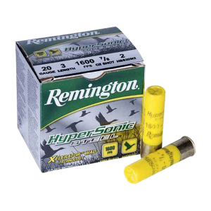 ington HyperSonic Waterfowl 20 Gauge 3 #4 Steel Shot 7/8 Oz Box Of 25 Ammo