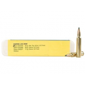 BUFFALO Bore Sniper 223 Remington Ammo 55 Grain Polymer Tip Boat Tail Box Of 20