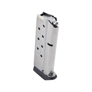 CM Products Match Grade Compact Magazine with Base Pad 1911 Officer 9mm Luger 8-Round Stainless Steel - Cm Products