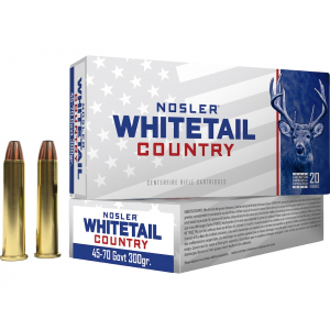 ler Whitetail Country 45-70 Government 300 Grain Straight Wall Jacketed Soft Point Box Of 20 Ammo