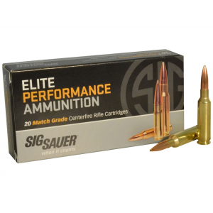  Sauer Elite Performance Match Grade 6.5 Creedmoor 140 Grain Jacketed Hollow Point Box Of 20 Ammo