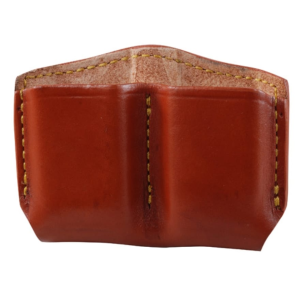 GOULD & GOODRICH Double Magazine Pouch Double Stack for Glock Magazine Leather Brown