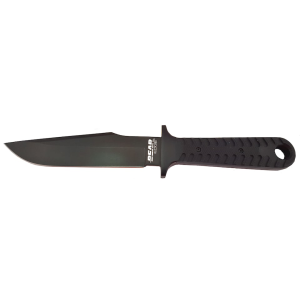 Bear & Son Bear Edge 108 Bowie Fixed Blade Knife 5" Clip Point 440 Black Blade G-10 Handle Black - Bear Edge