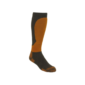 KENETREK Men's Alaska Super Heavyweight Over the Calf Socks Merino Wool Black/Orange Large (9-12) 1 Pair