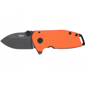 CRKT Squid Compact Folding Knife 1.75" Drop Point D2 Black Stonewash Blade G-10 Handle Orange - Crkt