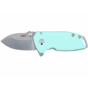 CRKT Squid Compact Folding Knife 1.75" Drop Point D2 Stonewashed Blade G-10 Handle Blue - Crkt