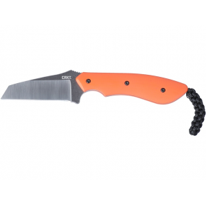 CRKT S.P.I.T Fixed Blade Knife 2.29" Reverse Tanto 8Cr13MoV Stonewashed Blade G-10 Handle Orange