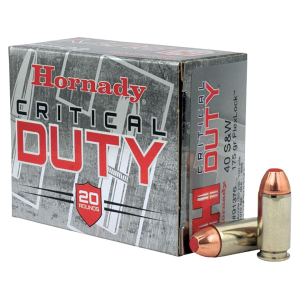 nady Critical Duty 40 S&W 175 Grain Hornady FlexLock Polymer Tip Box Of 20 Ammo