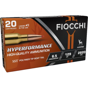 cchi Extrema 6.5 Creedmoor 129 Grain Hornady SST (Super Shock Tip) Polymer Tip Box Of 20 Ammo