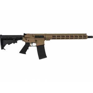 ANDRO Corp Industries Aci-15 Bravo Base Semi Automatic Rifle 5.56x45mm Nato 16" Black Threaded Barrel Flat Dark Earth Frame Black Adjustable Stock 736684145262 611447