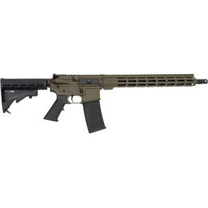 Andro Corp Industries ACI-15 Bravo Base Semi Automatic Rifle 5.56x45mm NATO 16" Black Threaded Barrel OD Green Frame Black Adjustable Stock - Andro Corp Industries