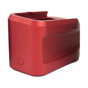 Strike Industries EMP Enhanced Magazine Plate Magazine Base Pad for Glock 17 +5 Aluminum Red - Strike Industries