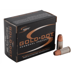 er Gold Dot 9mm Luger 147 Grain Bonded Jacketed Hollow Point Box Of 20 Ammo