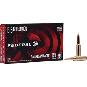 eral American Eagle 6.5 Creedmoor 120 Grain Jacketed Hollow Point Box Of 20 Ammo