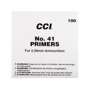 CCI Small Rifle 5.56mm NATO-Spec Military Primers #41 Case of 5000 (5 Boxes of 1000)