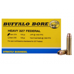 BUFFALO Bore 327 Federal Magnum Ammo 100 Grain Jacketed Hollow Point Box Of 20