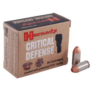 nady Critical Defense 40 S&W 165 Grain Hornady FTX Polymer Tip Box Of 20 Ammo