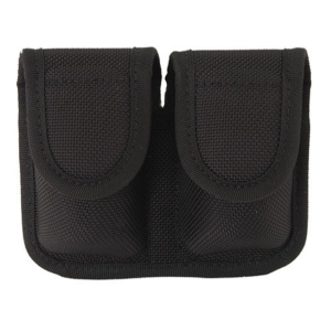 Bianchi 7301 Speedloader Pouch Medium Frame Revolver Hidden Snap Closure Nylon Black - Bianchi