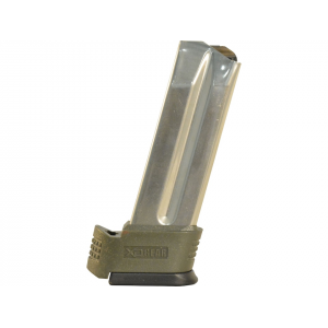 SPRINGFIELD ARMORY Magazine Springfield XD Sub-Compact 9mm Luger 10-Round with Olive Drab Magazine Adapter Stainless Steel