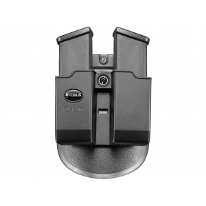 Fobus Evolution Roto-Paddle Double Magazine Pouch Ambidextrous Double Stack for Glock 45 ACP Polymer Black - Fobus