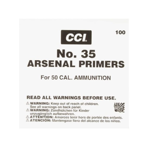 CCI 50 BMG Primers #35 Box of 500 (5 Trays of 100) - Cci