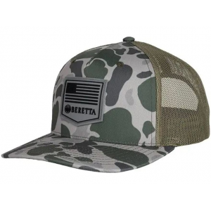 Beretta Mens PM Trucker Hat Green Duck Camo - Beretta