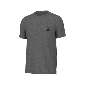 Huk Men's Performance Heather Short Sleeve Crew Neck T Shirt Volcanic Ash Heather Medium - Huk