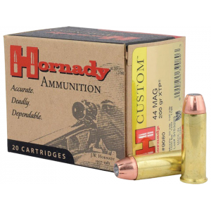 HORNADY Custom 44 Remington Magnum Ammo 200 Grain HORNADY Xtp Jacketed Hollow Point Box Of 20