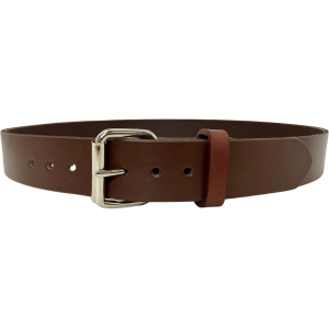 MidwayUSA Casual Belt 1-1/2" Leather Dark Brown 34" - Midwayusa