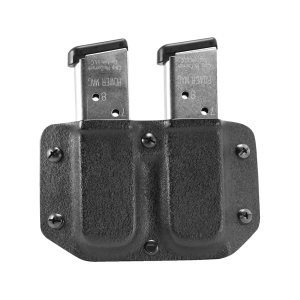 Mission First Tactical Double Magazine Pouch 1911 Single Stack 45 ACP Boltaron Black - Mission First Tactical