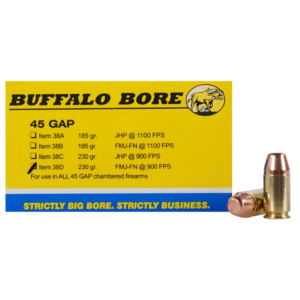 651815038049 BUFFALO Bore 45 Gap Ammo 230 Grain Full Metal Jacket Box Of 20 651815038049 684721