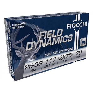 cchi Field Dynamics 25-06 Remington 117 Grain Hornady Interlock Jacketed Soft Point Box Of 20 Ammo