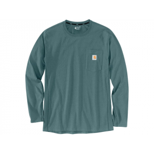 CARHARTT Men's Force Relaxed Fit Midweight Long Sleeve Crew Neck T Shirt Thundercloud Large Tall