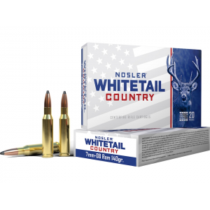 ler Whitetail Country 7mm-08 Remington 140 Grain Solid Base Jacketed Soft Point Box Of 20 Ammo