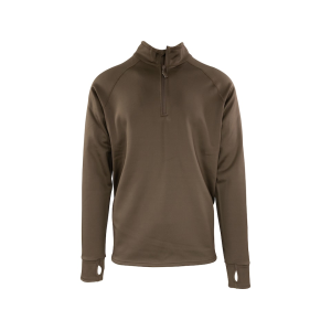 MidwayUSA Men's Elk Fork Grid Fleece Quarter Zip Shirt Hawk Brown 2XL - Midwayusa