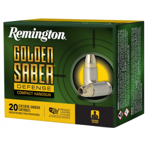 ington Golden Saber Defense Compact 380 ACP 102 Grain Jacketed Hollow Point Box Of 20 Ammo