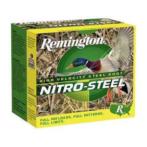 ington Nitro-Steel High Velocity 12 Gauge 3 #4 Zinc Plated Steel Shot 1-1/4 Oz Box Of 25 Ammo